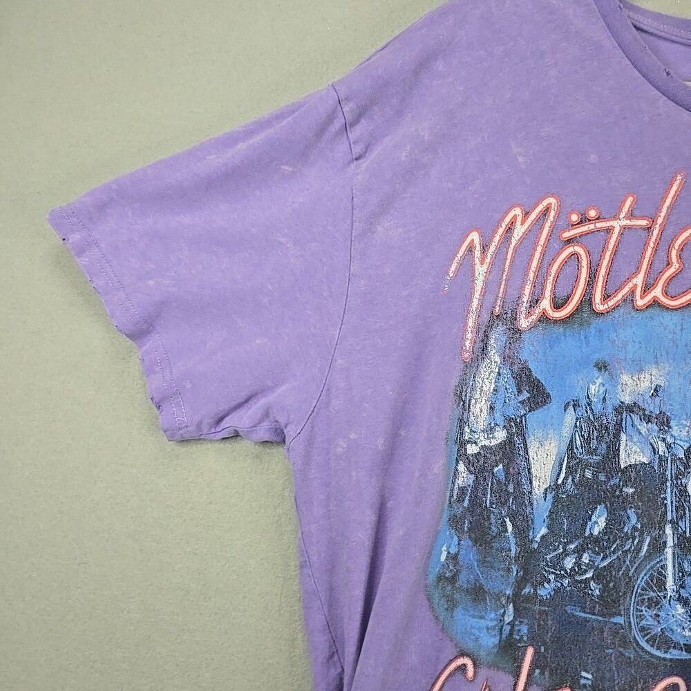 Motley Crue T-Shirt Men’s XL Sz Purple Girls Girls Girls 1987 Tour Graphic Tee - Picture 4 of 12